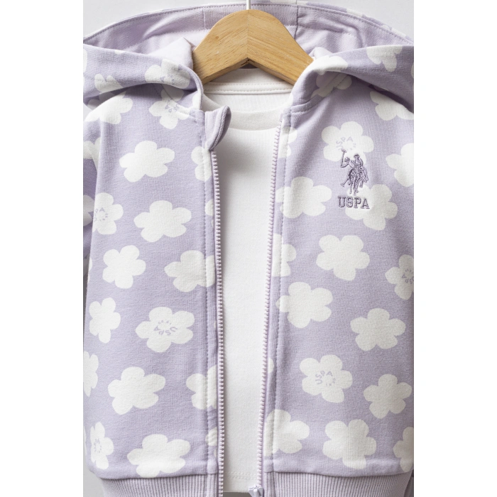 U.S.POLO ASSN KIZ BEBEK 3LÜ TAKIM - LİLA