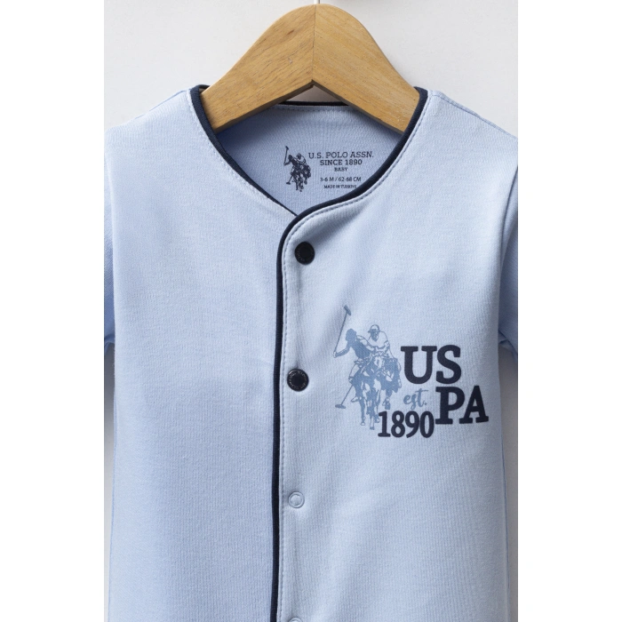 U.S POLO ERKEK BEBEK PATİKLİ TULUM - MAVİ