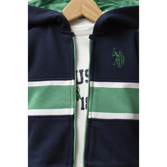 U.S.POLO ASSN ERKEK BEBEK 3LÜ TAKIM - LACİVERT/YEŞİL