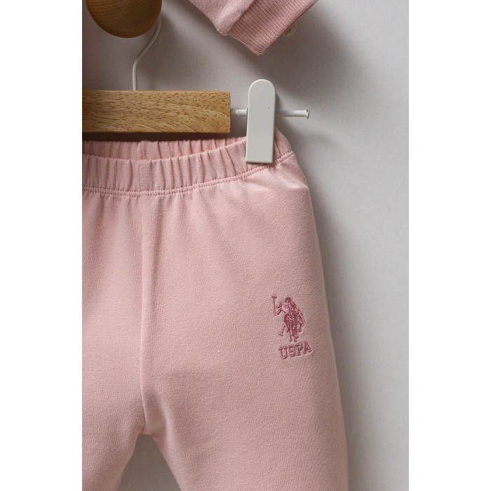 U.S.POLO ASSN KIZ BEBEK 2Lİ TAKIM - AÇIK PEMBE