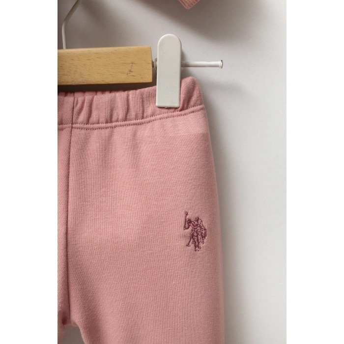 U.S.POLO ASSN KIZ BEBEK 2Lİ TAKIM - RETRO PEMBE