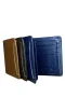Erkek Hakiki Deri Cüzdan İçi Yapraklı Petrol Mavisi