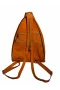 Kadın Hakiki Deri Maymun Model Sırt Çantası Turuncu