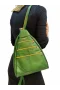 Kadın Hakiki Deri Maymun Model Sırt Çantası Yeşil