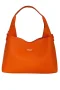 Kadın Suni Deri Omuz ve El Çantası Setli Turuncu