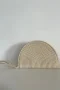 Palmira Hasır Clutch Çanta Krem