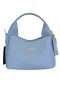 Suni Deri Omuz ve El Çantası Mavi