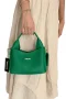 Suni Deri Omuz ve El Çantası Yeşil