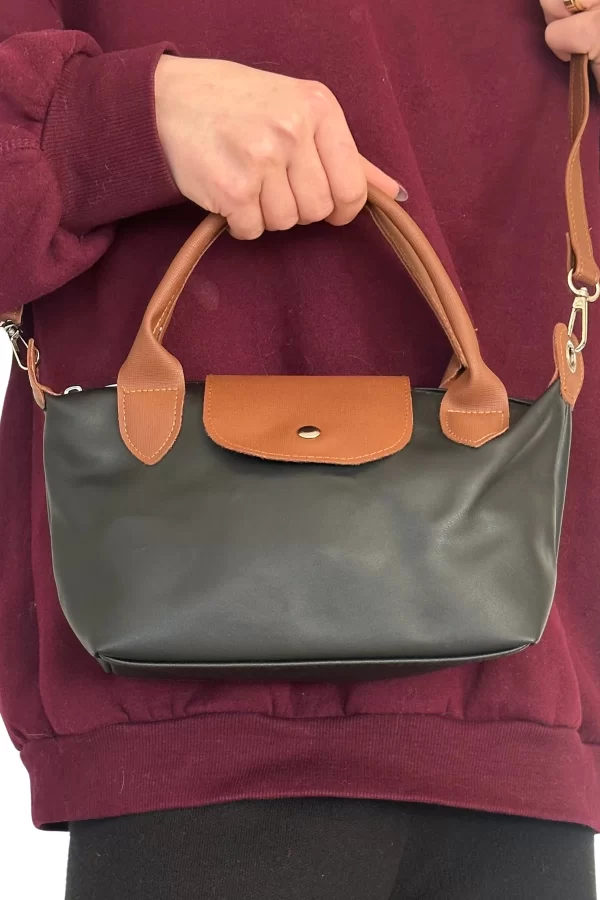 Foon Le Pliage Küçük Omuz Çantası Siyah