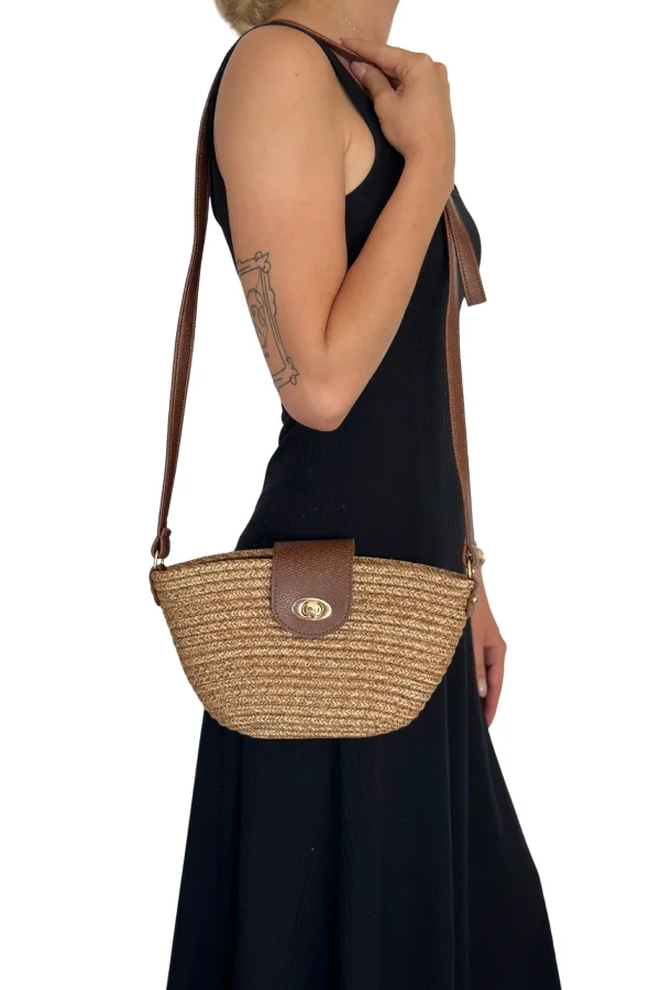 Solana Hasır Clutch Çanta