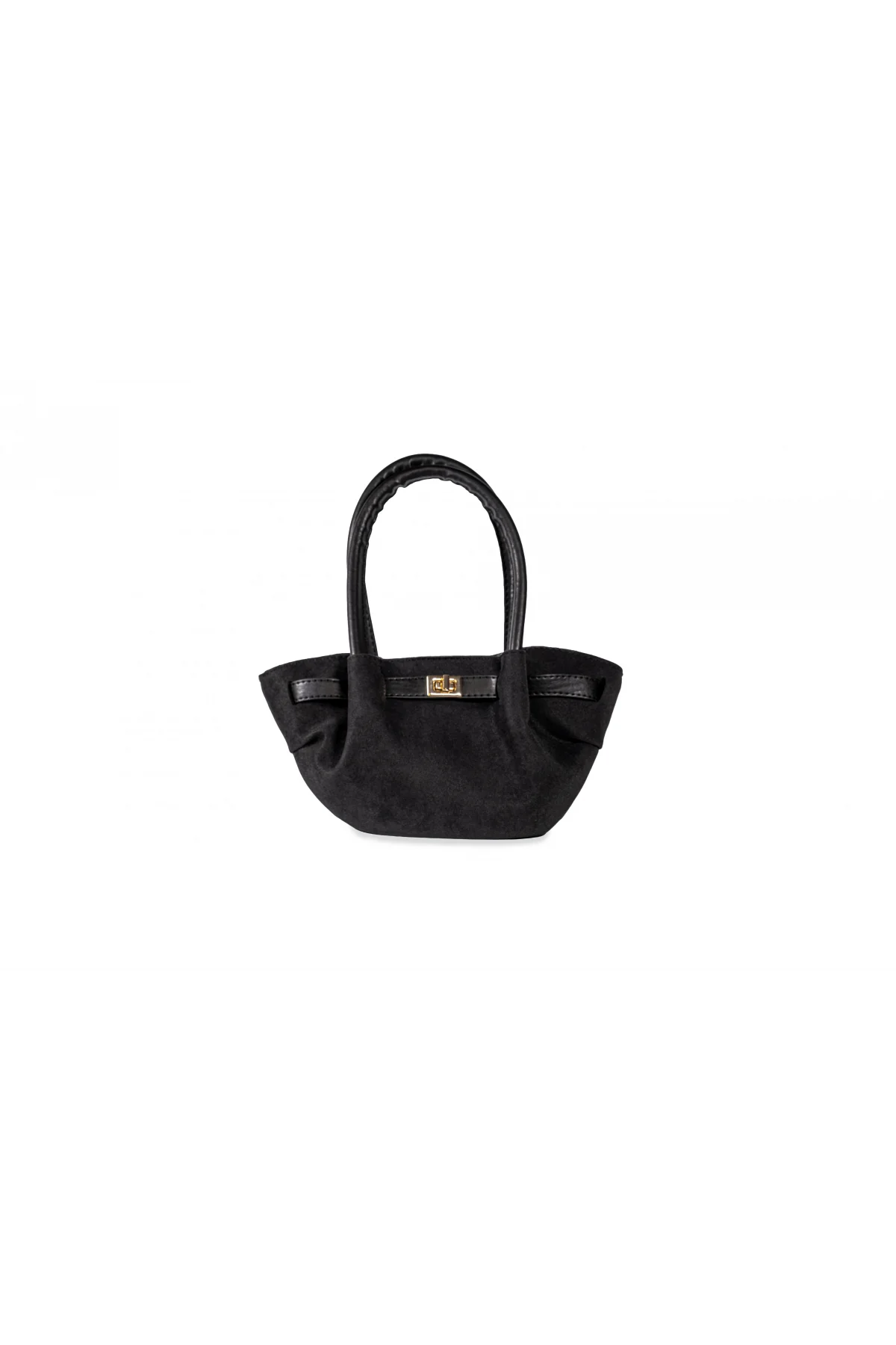 Nubuk El Omuz Kadın Çantası Siyah