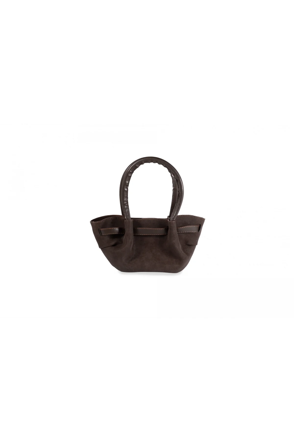 Nubuk El Omuz Kadın Çantası Kahverengi