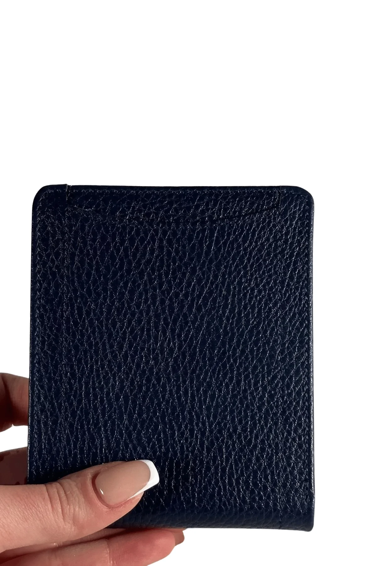 Erkek Hakiki Deri Cüzdan İçi Yapraklı Petrol Mavisi