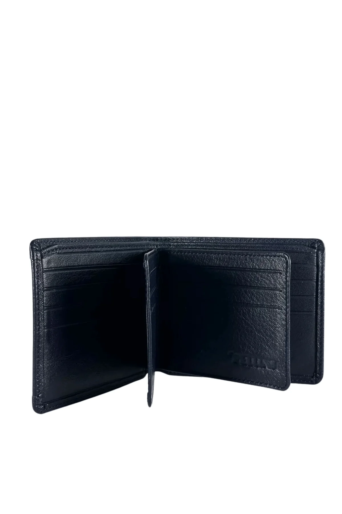 Erkek Hakiki Deri Cüzdan İçi Yapraklı Petrol Mavisi