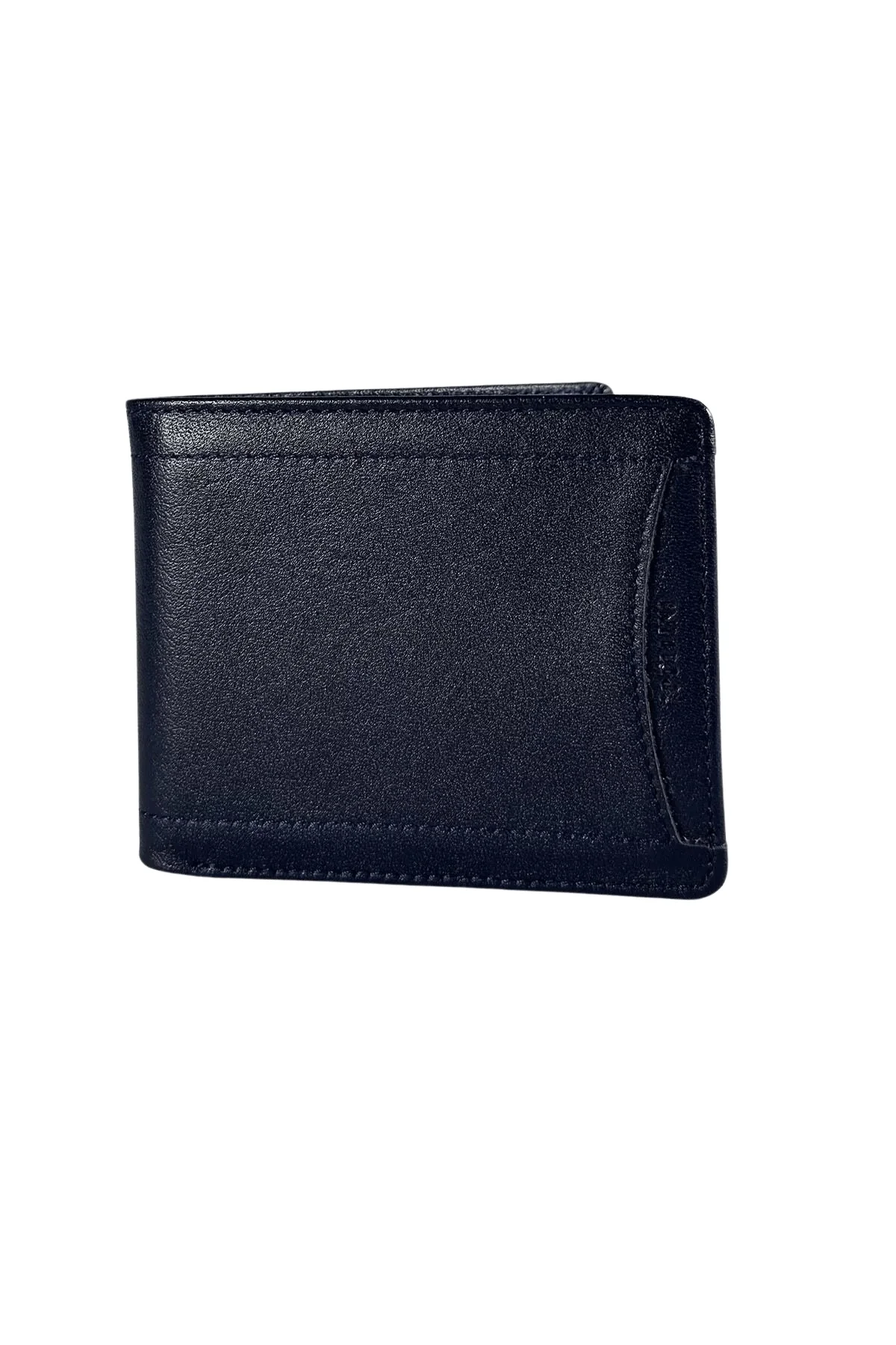 Erkek Hakiki Deri Cüzdan İçi Yapraklı Petrol Mavisi