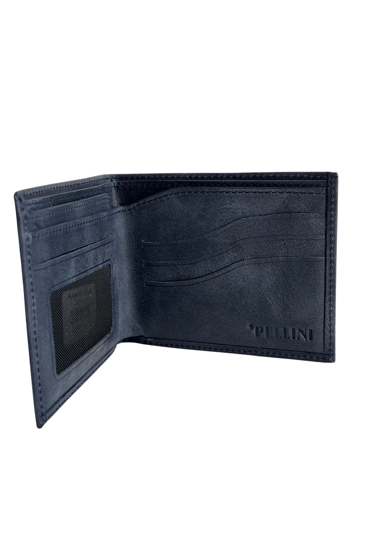 Erkek Hakiki Deri Cüzdan Petrol Mavisi