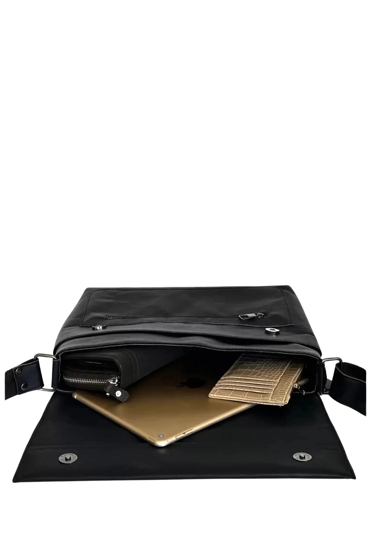 Kadın Dana Derisi Ozpack Büyük Çanta Lacivert