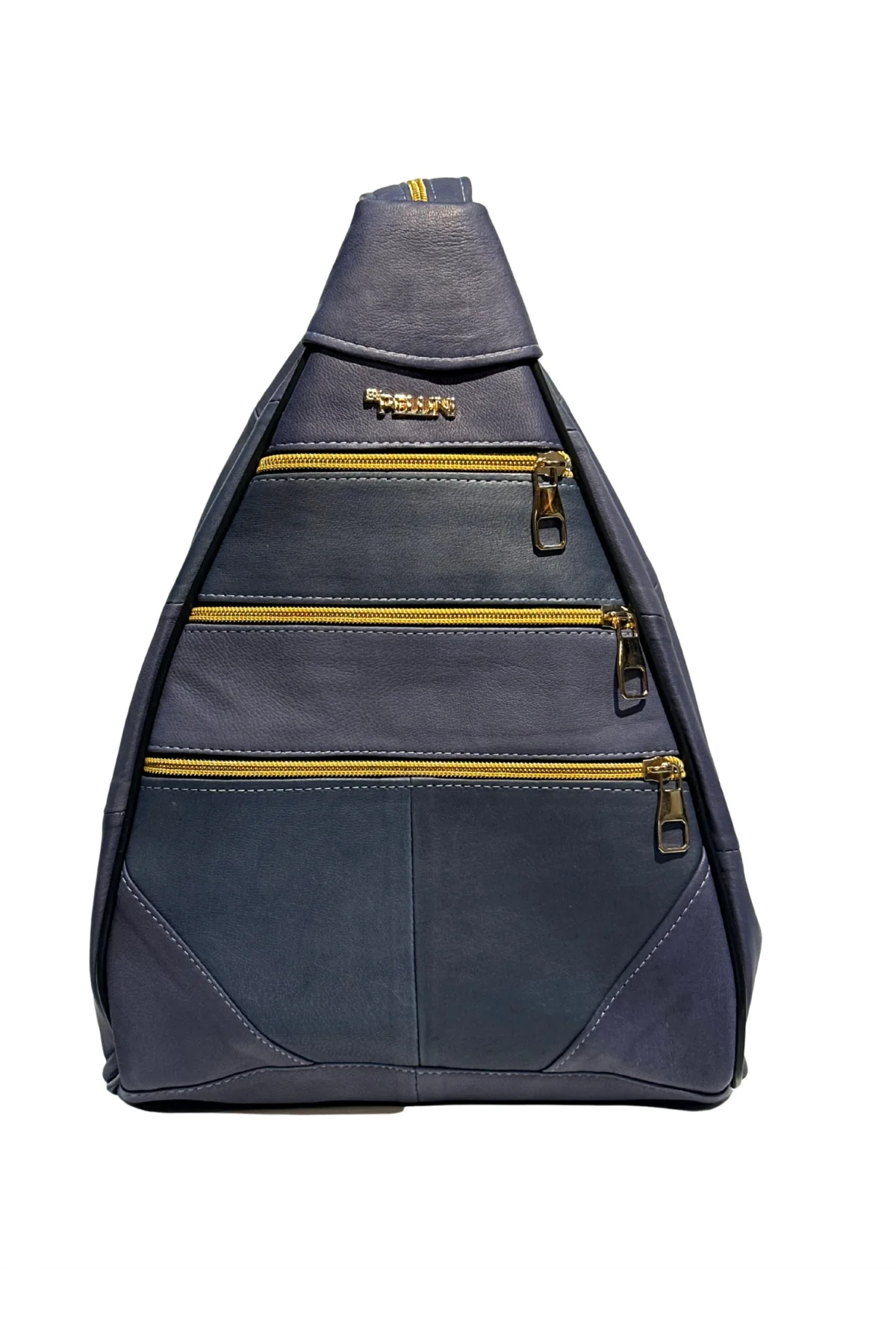 Kadın Hakiki Deri Maymun Model Sırt Çantası Mavi