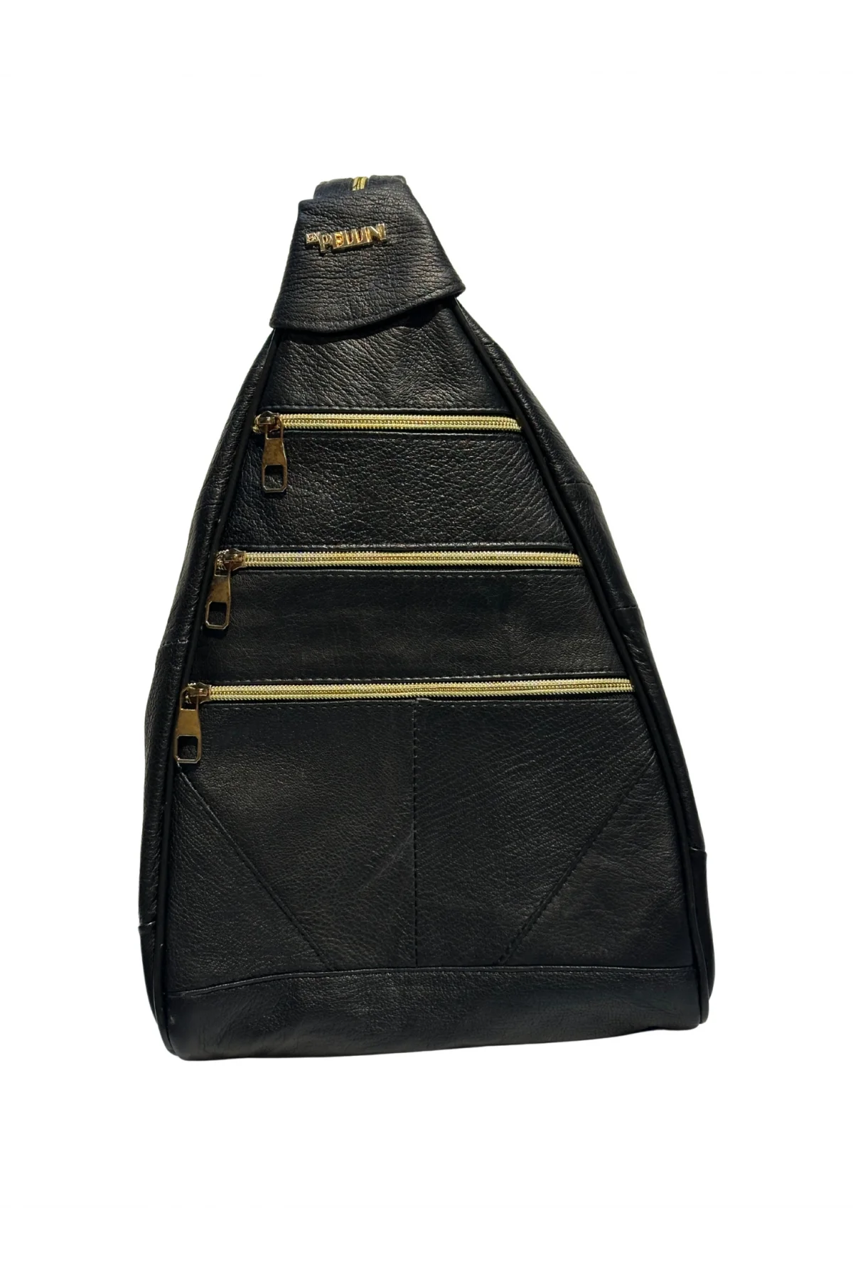 Kadın Hakiki Deri Maymun Model Sırt Çantası Siyah