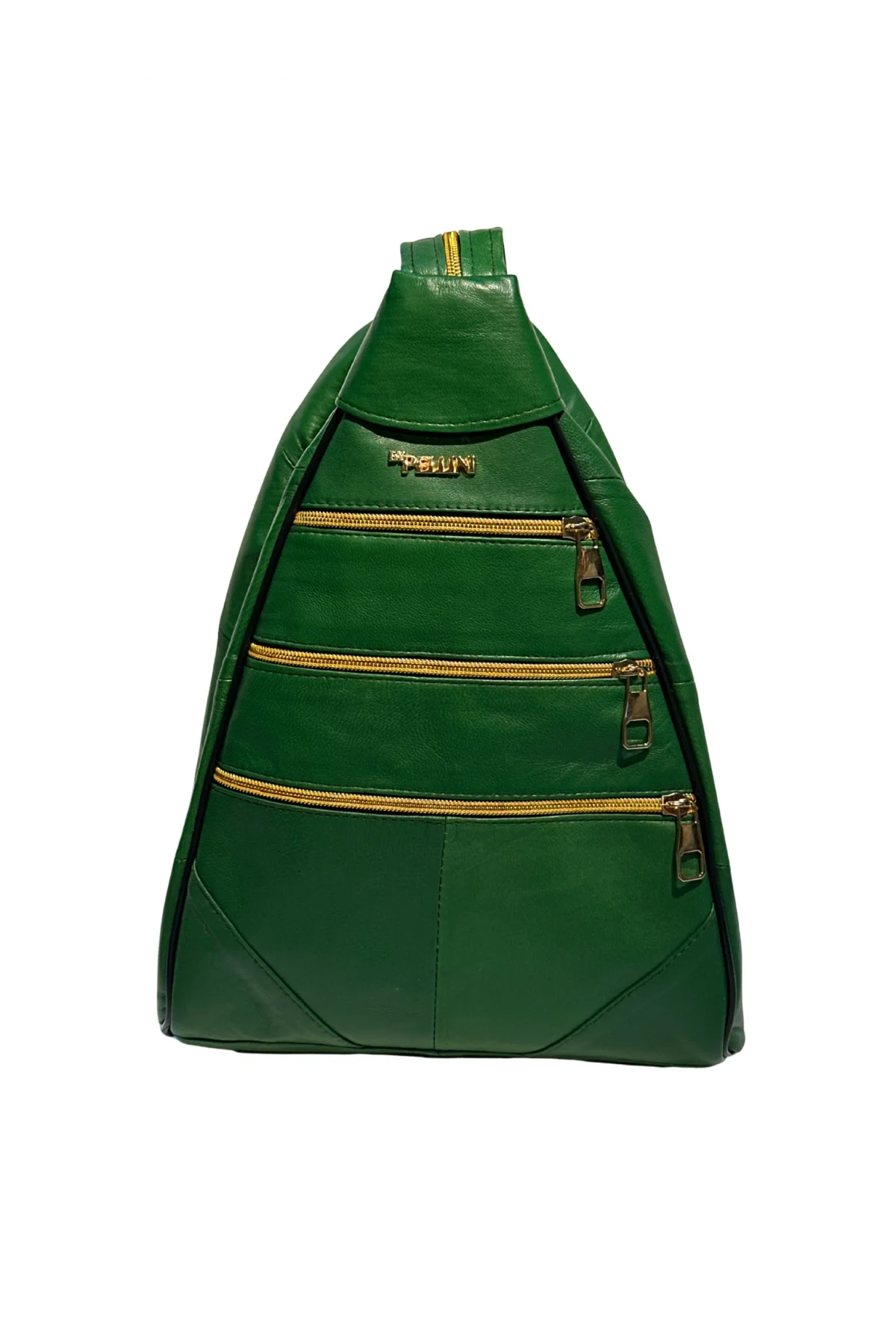 Kadın Hakiki Deri Maymun Model Sırt Çantası Yeşil