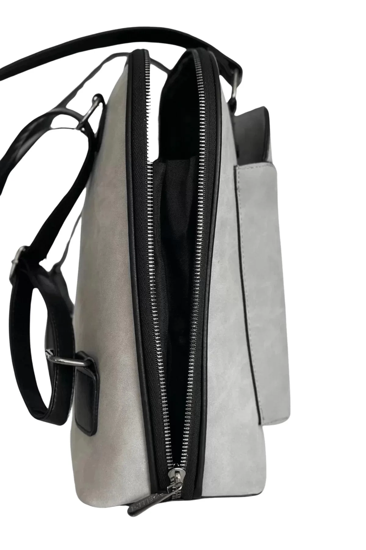 Kadın Suni Deri Sırt Çantası Açık Gri