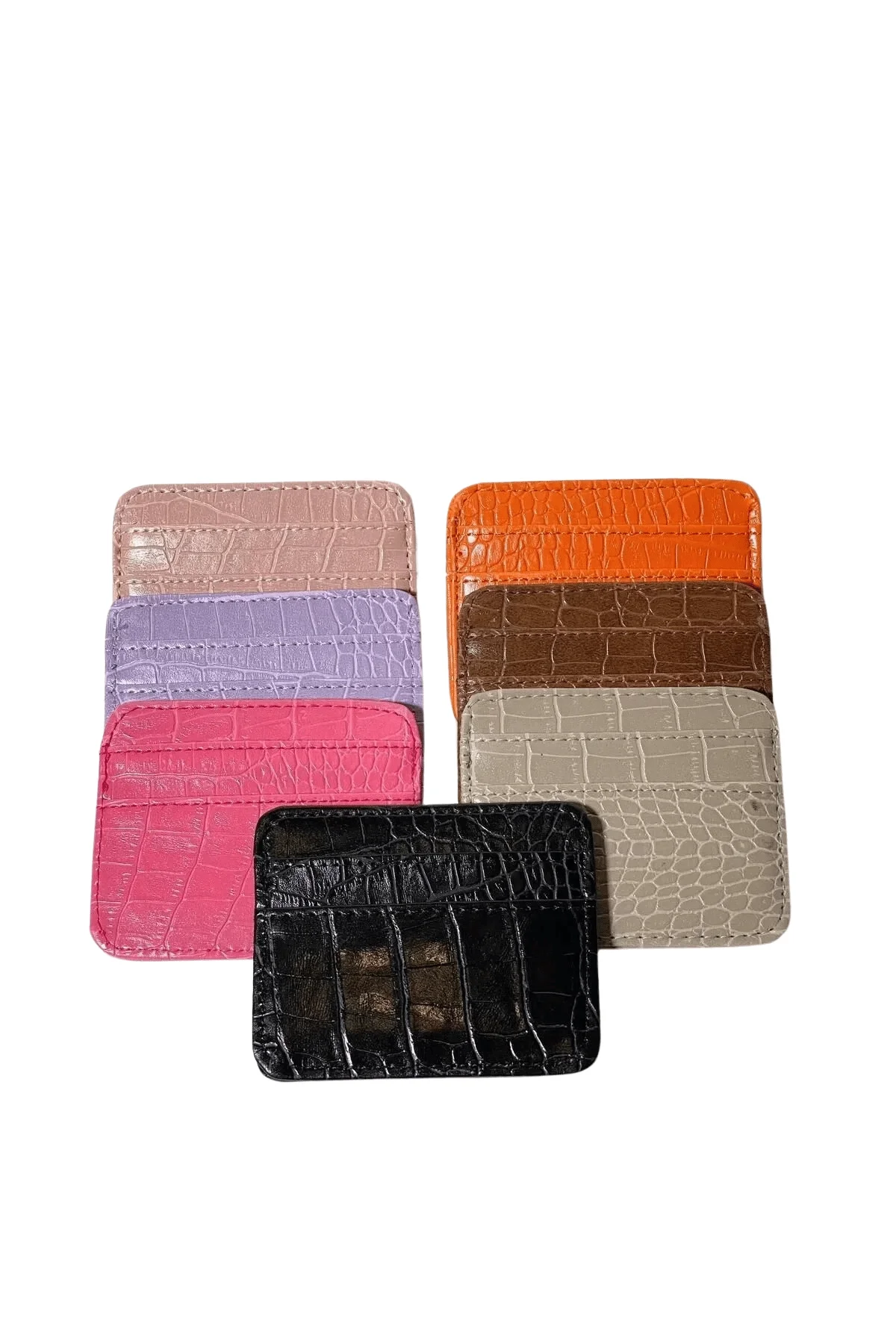 Kadın Suni Deri Kartlık Bej