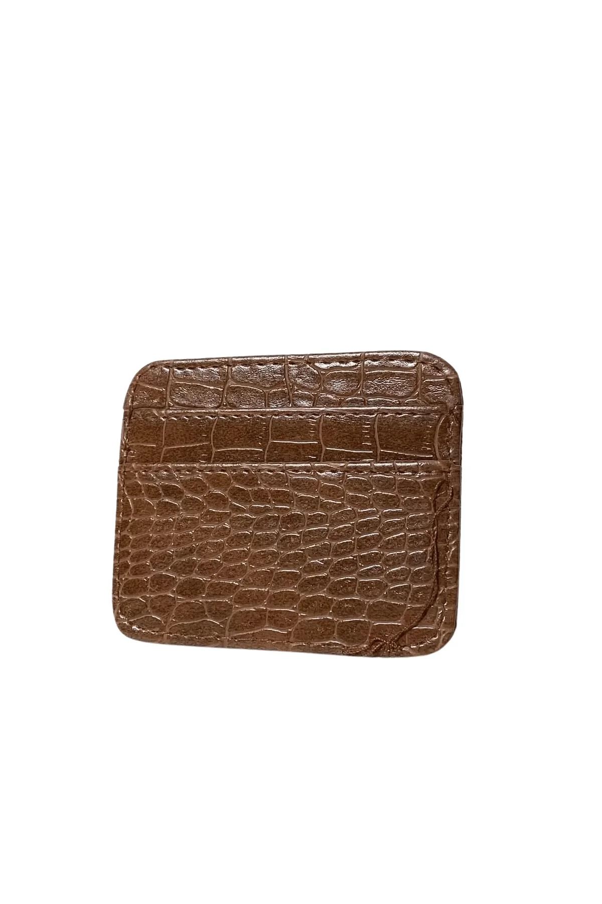 Kadın Suni Deri Kartlık Kahverengi