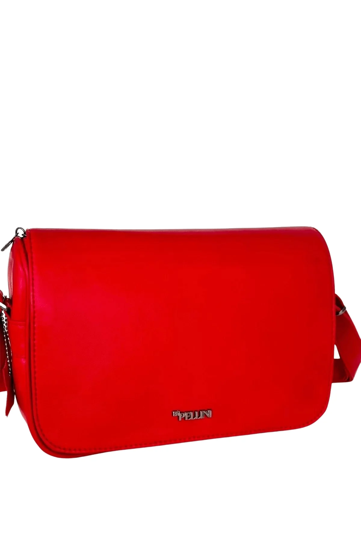 Kadın Gerçek Deri Omuz Çantası Kırmızı