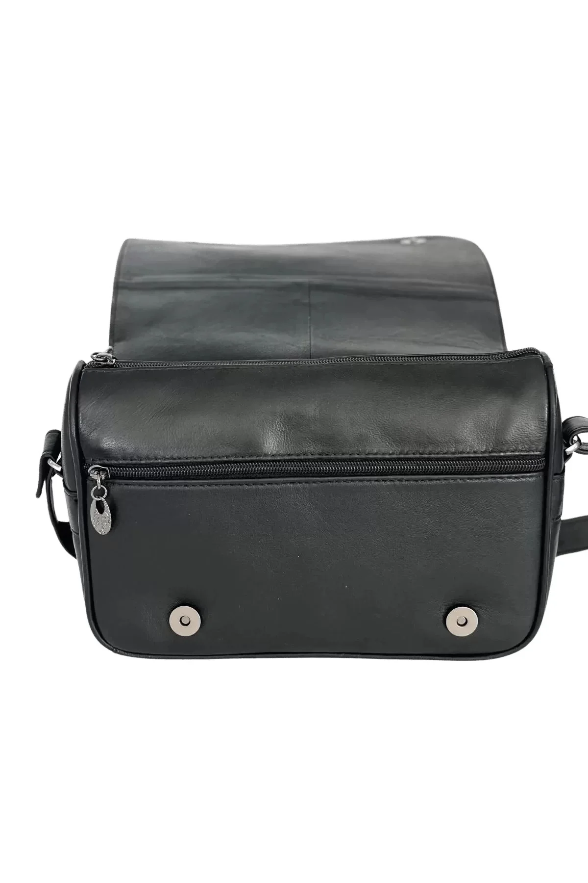 Kadın Gerçek Deri Omuz Çantası Siyah