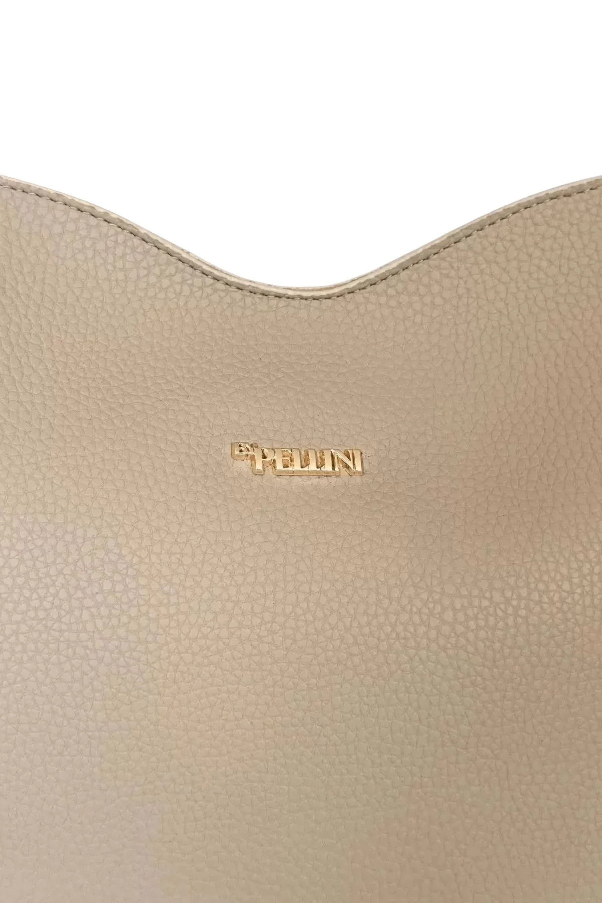 Kadın Suni Deri Omuz ve El Çantası Setli Bej