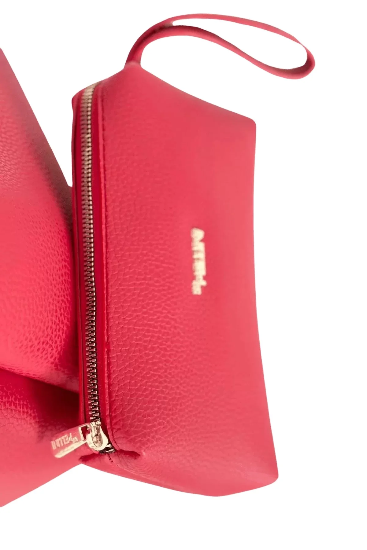 Kadın Suni Deri Omuz ve El Çantası Setli Kırmızı