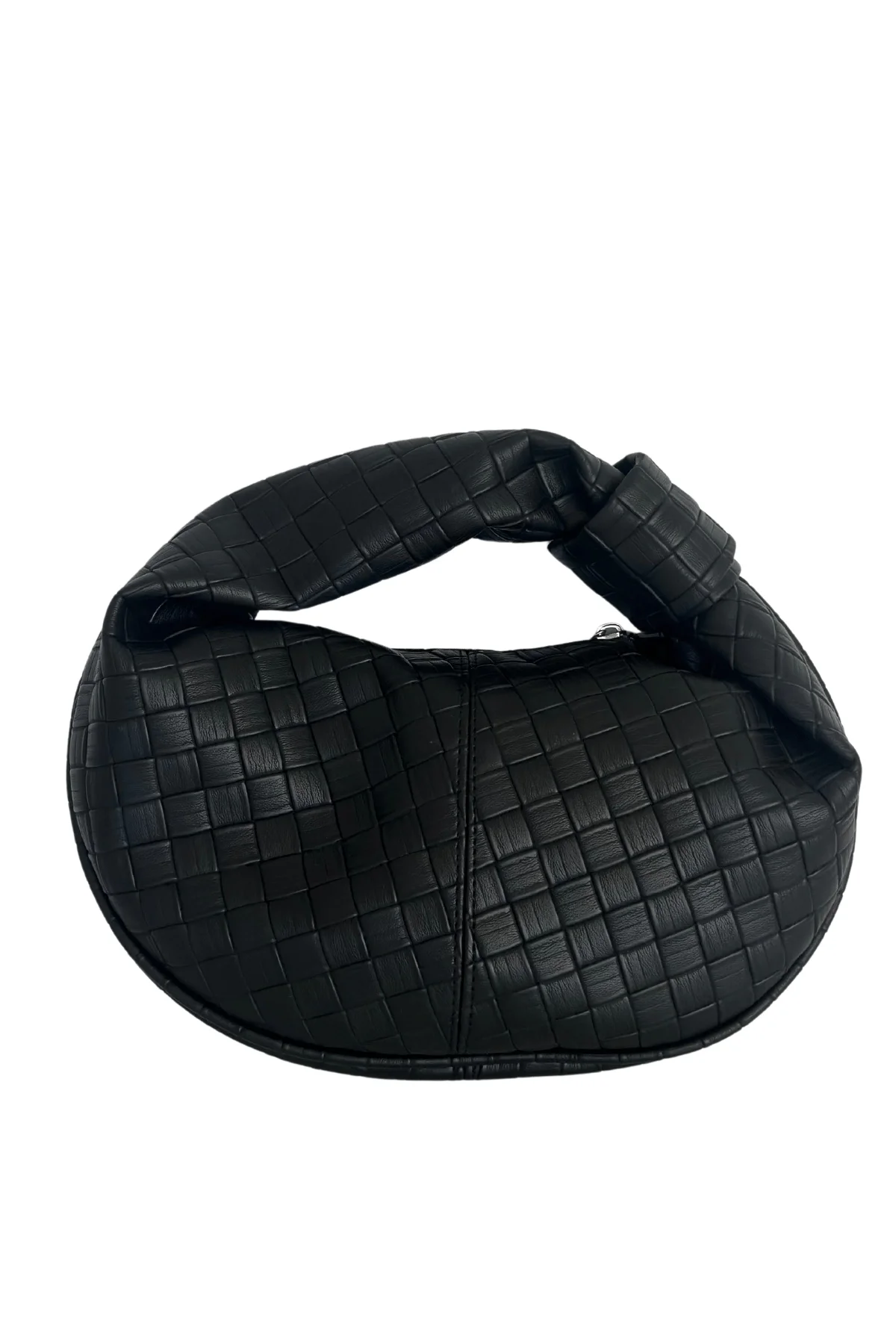 Luna Örgülü Baget Çanta Siyah