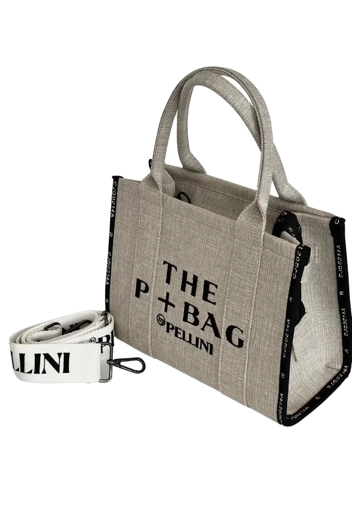The P+Bag El ve Omuz Büyük Çanta Krem