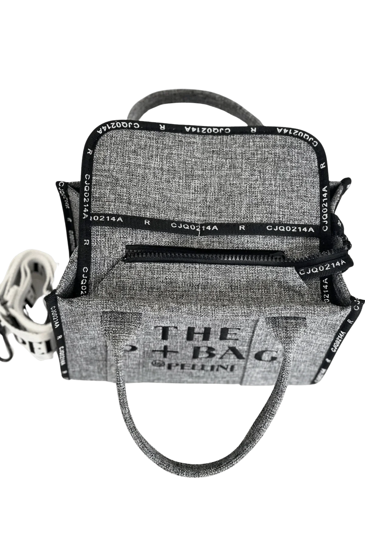 The P+Bag El ve Omuz Küçük Çanta Açık Gri