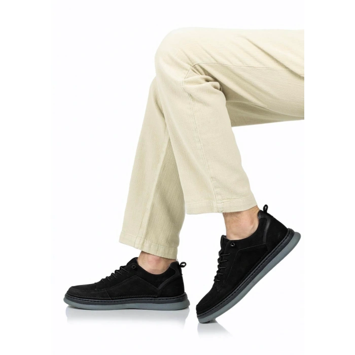 Ortopedik Casual Süet Erkek Ayakkabı Siyah