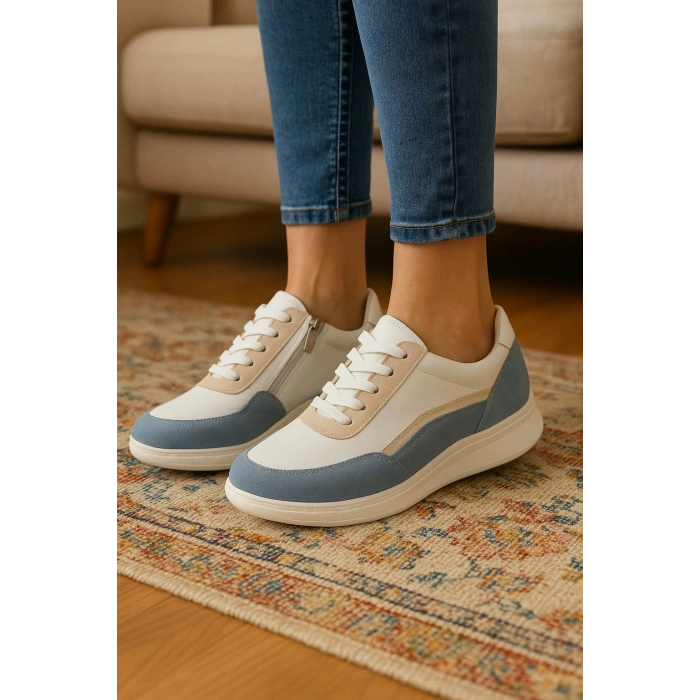 Fermuar Detaylı Kadın Ortopedik Günlük Ayakkabı