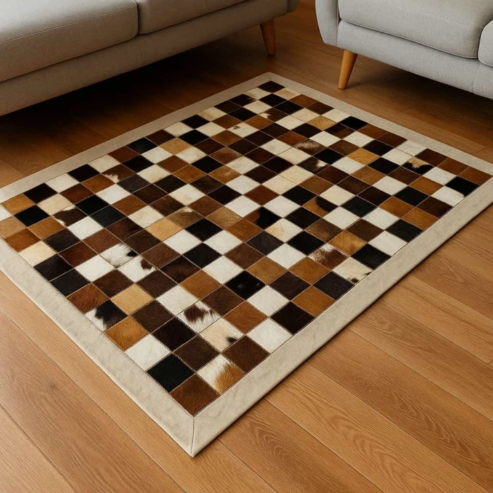 Özel Tasarım Kare Desenli Halı