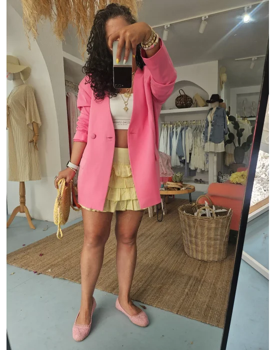 Fırfırlı Sarı Etek