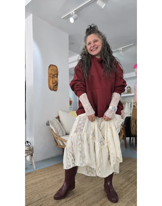 Dantel Korse Bel Etek