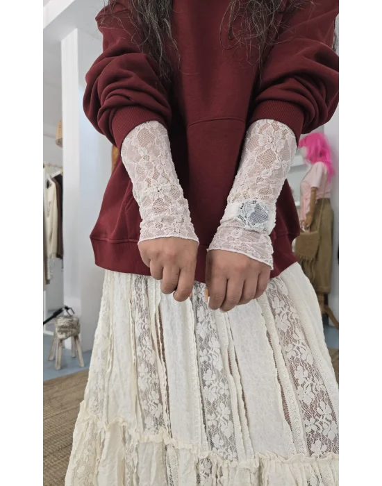 Dantel Korse Bel Etek