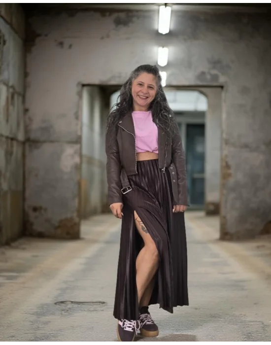 Acı Kahve Pileli Etek