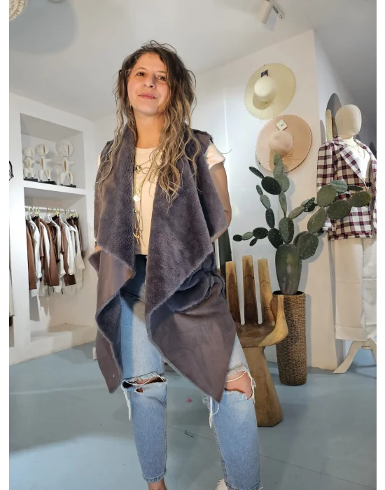 Çift Yönlü Asimetrik Kesim Yelek