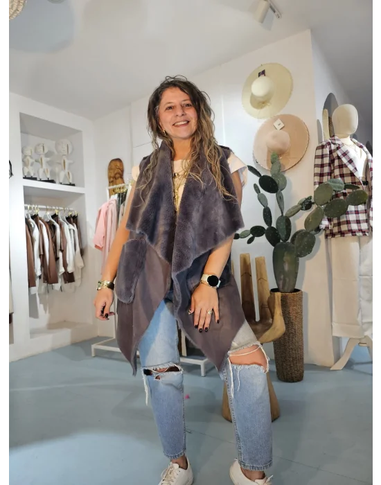 Çift Yönlü Asimetrik Kesim Yelek