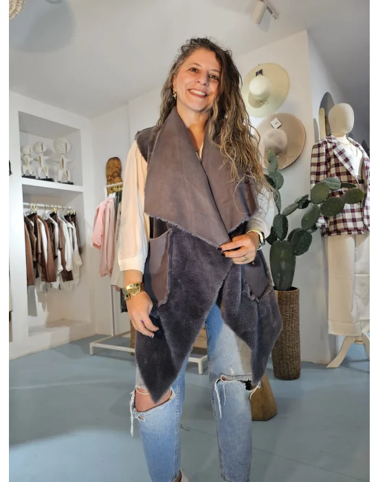 Çift Yönlü Asimetrik Kesim Yelek