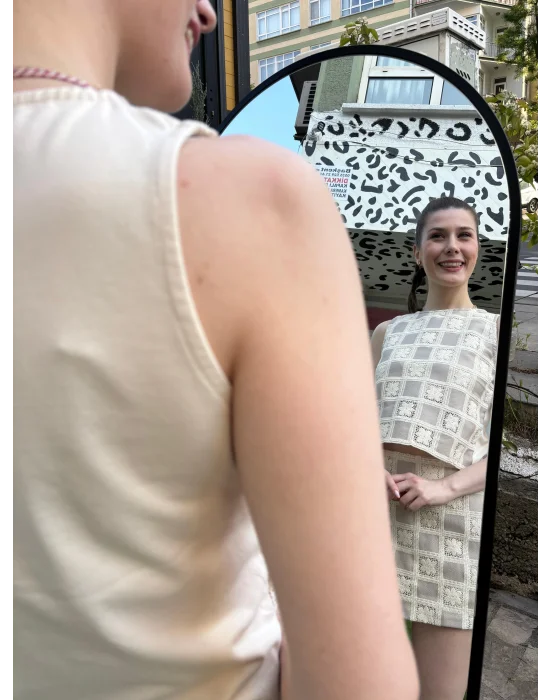 Taş Dama Desen Tığ İşi Takım