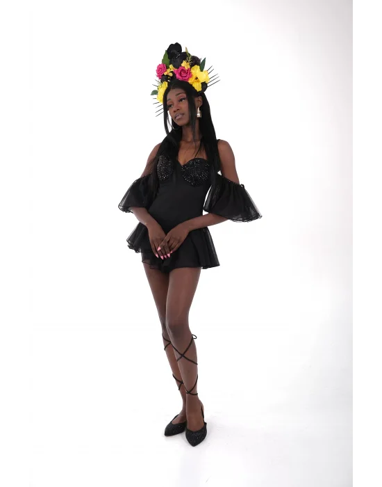 Taş Detaylı Balerin Abiye