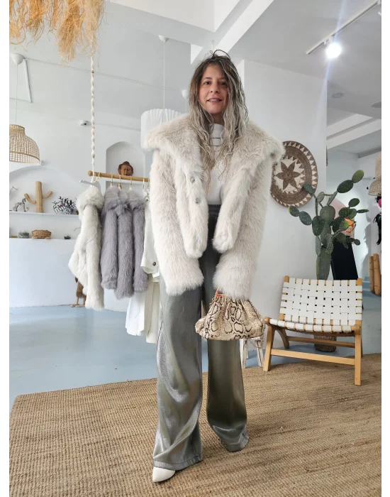 Yeşil Saten Pantolon