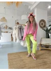 Neon Yeşil Kot Pantolon