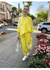 Oversize Sarı Eşofman Takımı
