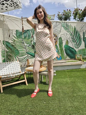 Kırmzı Puantiyeli Elbise